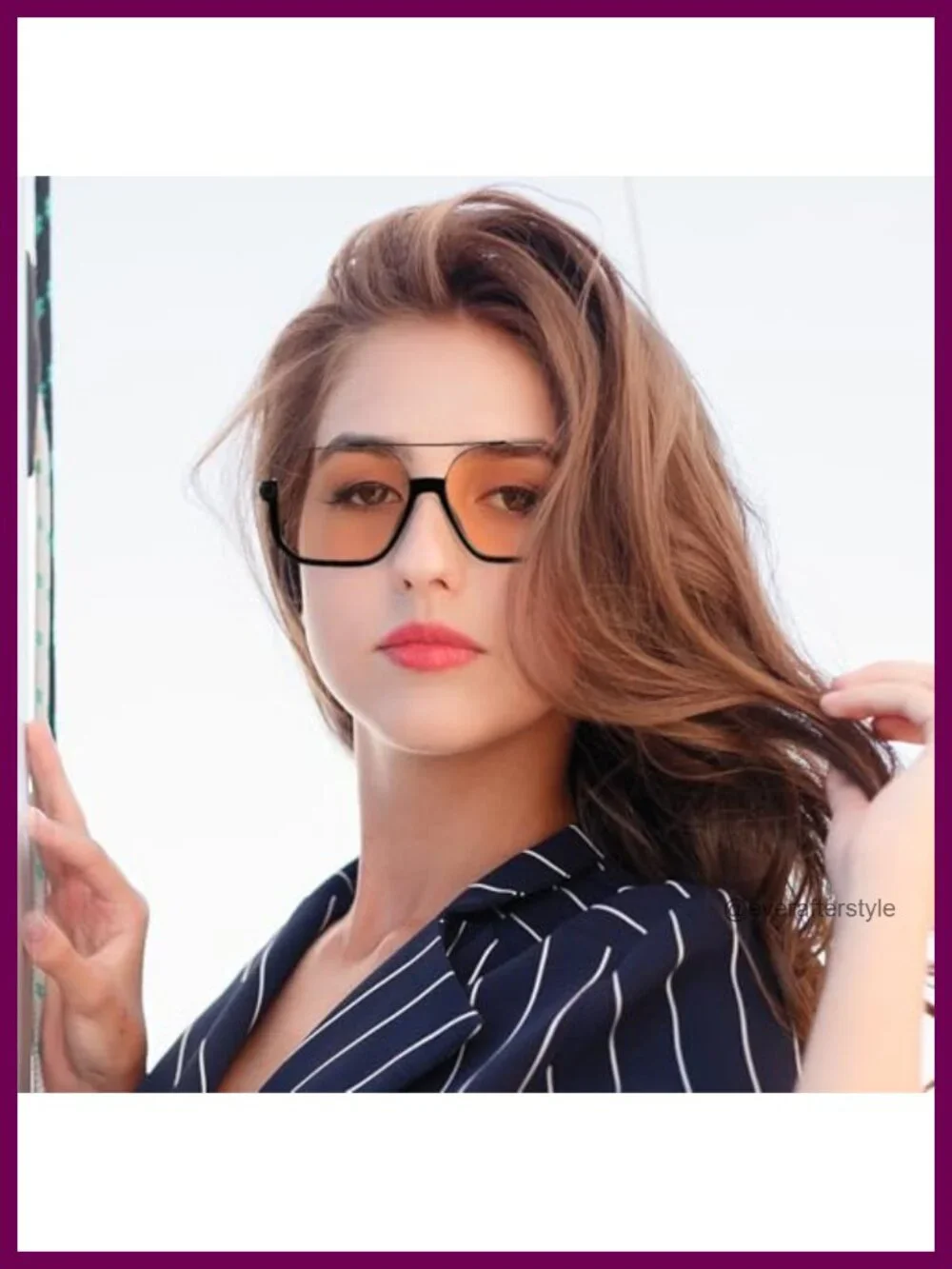 Retro Oversized Square Sunglasses 3 Pack UV Protection